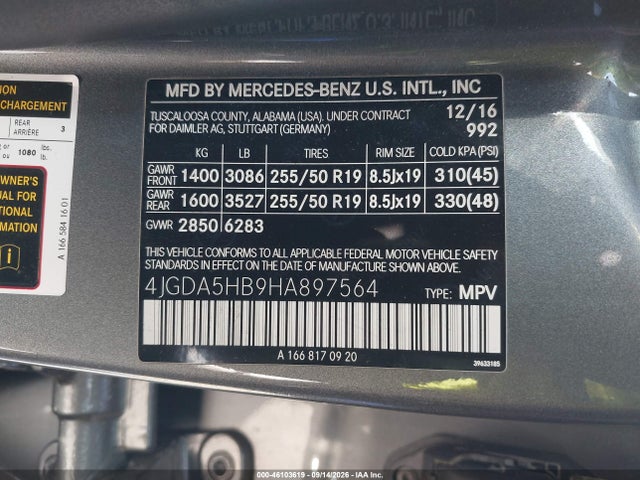 2017 MERCEDES-BENZ GLE 350 4MATIC 9