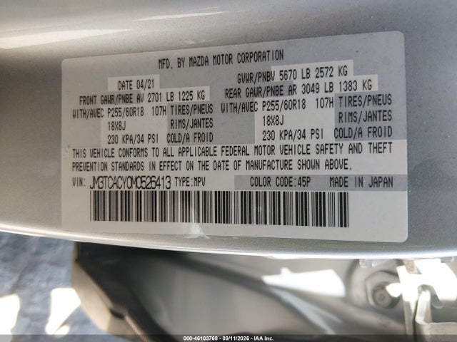 2021 MAZDA CX-9 TOURING 9