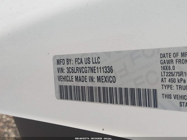 2022 RAM PROMASTER 2500 HIGH ROOF 136 WB 5