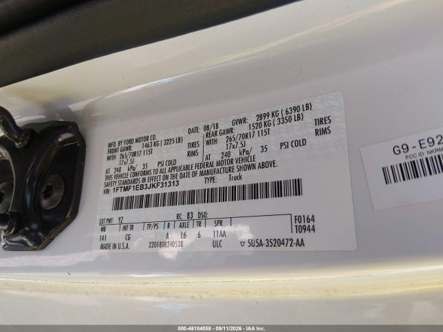 2018 FORD F-150 XL 9