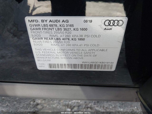 2019 AUDI E-TRON PREMIUM PLUS 9