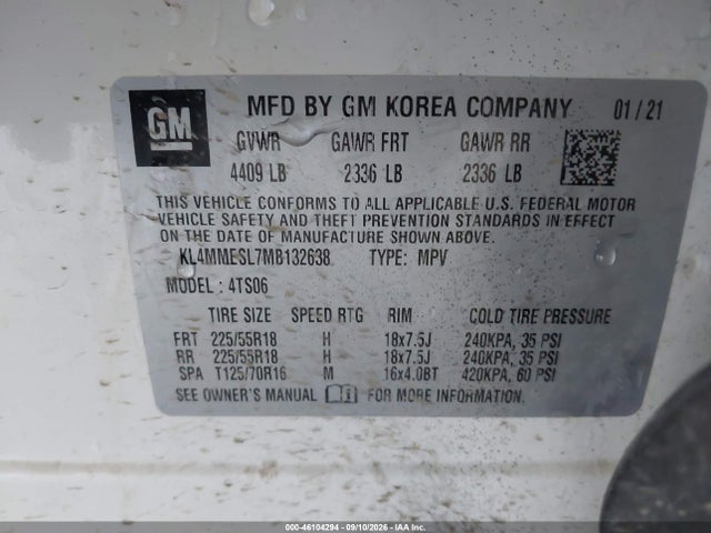 2021 BUICK ENCORE GX AWD SELECT 9