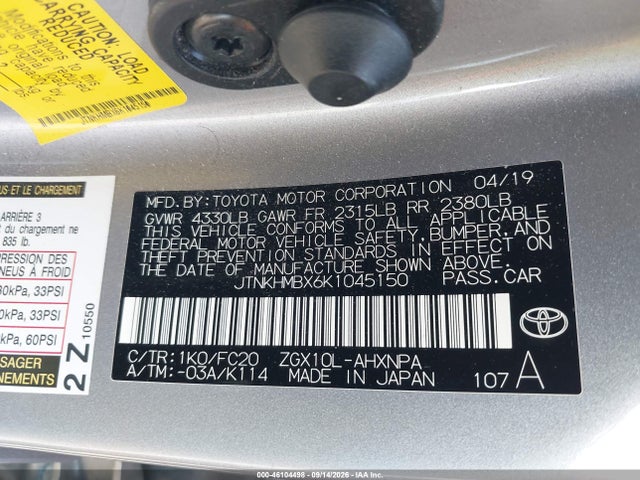 2019 TOYOTA C-HR LE 9
