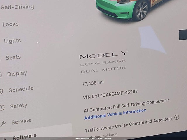 2021 TESLA MODEL Y LONG RANGE DUAL MOTOR ALL-WHEEL DRIVE 15