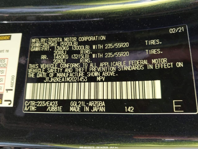 2021 LEXUS RX 350L 9