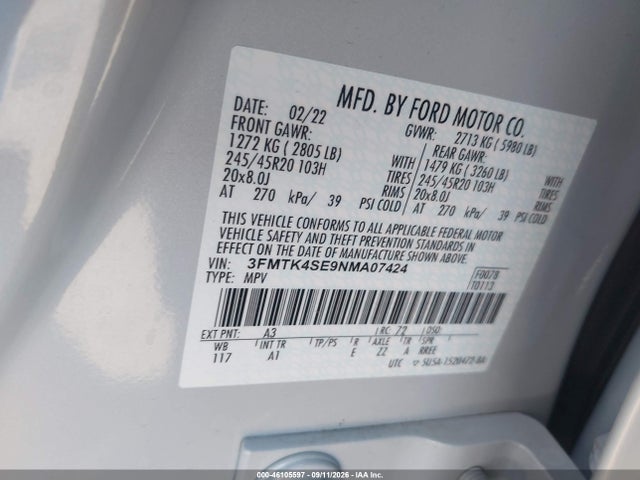 2022 FORD MUSTANG MACH-E GT 9
