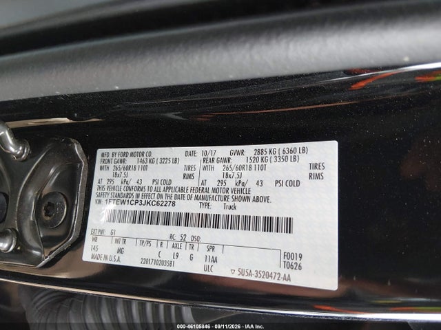 2018 FORD F-150 XLT 9