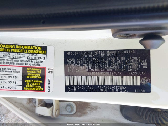 2023 TOYOTA CAMRY LE 9