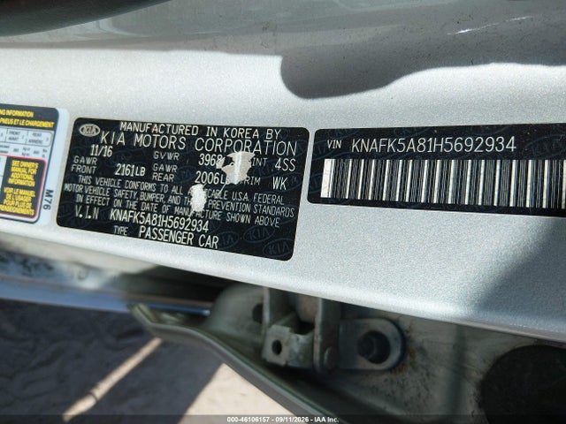 2017 KIA FORTE LX 9