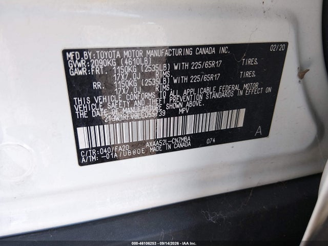 2020 TOYOTA RAV4 XLE 9