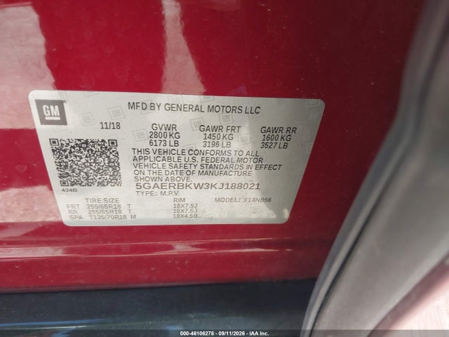 2019 BUICK ENCLAVE FWD ESSENCE 9