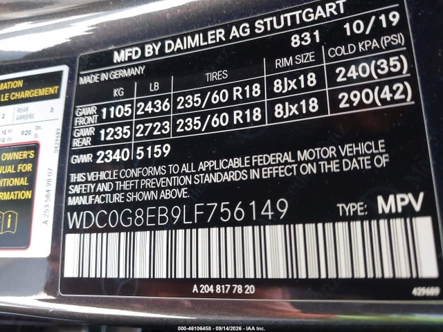 2020 MERCEDES-BENZ GLC 300 4MATIC 9