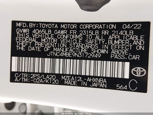 2022 TOYOTA COROLLA XSE 9