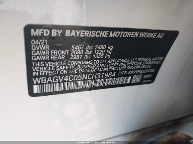 2022 BMW 840 GRAN COUPE I XDRIVE 9