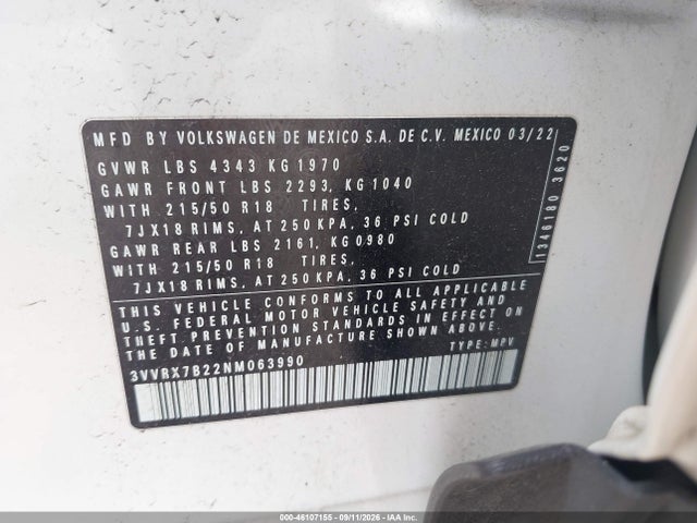 2022 VOLKSWAGEN TAOS 1.5T SE 9