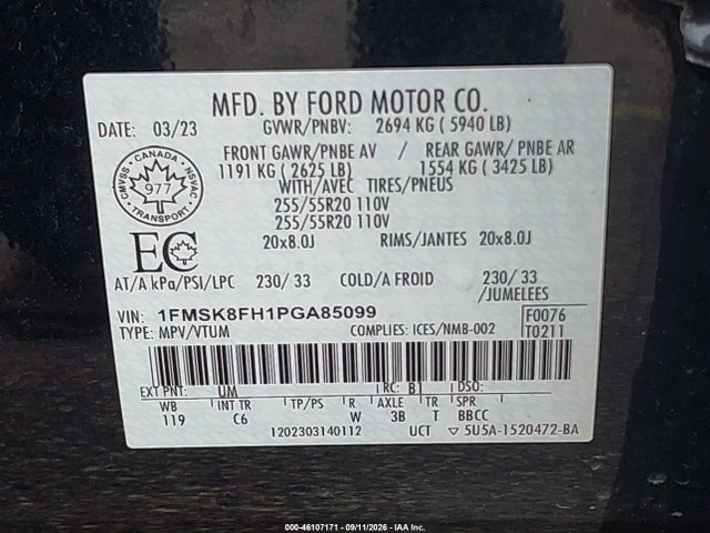 2023 FORD EXPLORER LIMITED 9