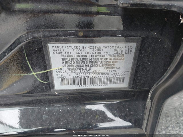 2023 NISSAN SENTRA SV XTRONIC CVT 9