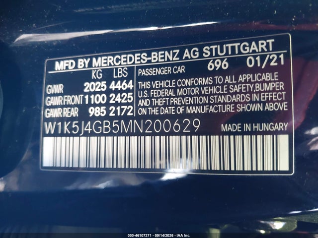 2021 MERCEDES-BENZ CLA 250 8
