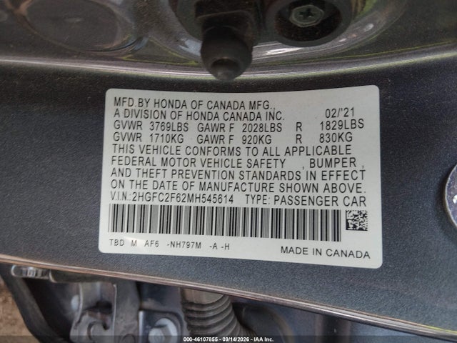 2021 HONDA CIVIC LX 9