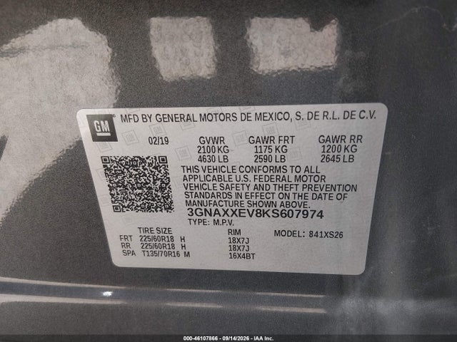 2019 CHEVROLET EQUINOX PREMIER 9
