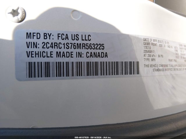2021 CHRYSLER PACIFICA HYBRID LIMITED 9