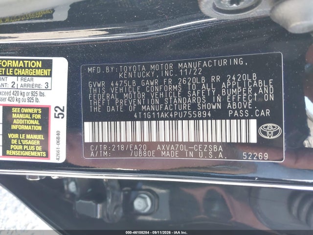 2023 TOYOTA CAMRY SE 9