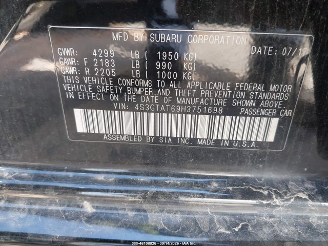 2017 SUBARU IMPREZA 2.0I LIMITED 9
