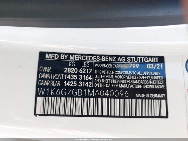 2021 MERCEDES-BENZ S 580 4MATIC 9