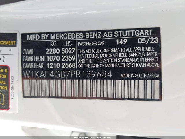 2023 MERCEDES-BENZ C 300 SEDAN 9