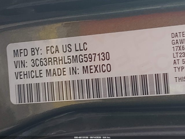 2021 RAM 3500 LONE STAR 4X4 8' BOX 8