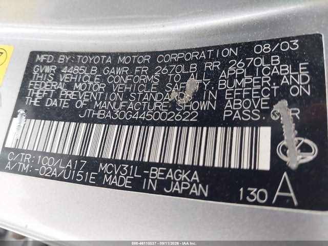 2004 Lexus ES 330 照片 9