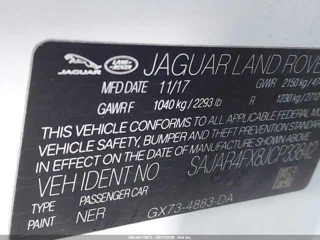 2018 JAGUAR XE 25T 9