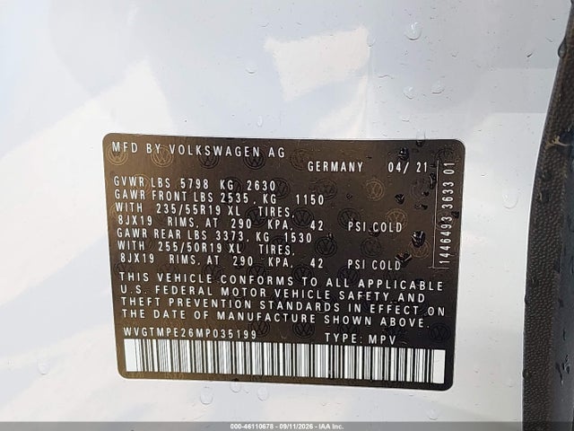 2021 VOLKSWAGEN ID.4 PRO S 9