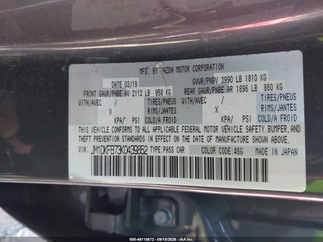 2019 MAZDA CX-3 SPORT 9