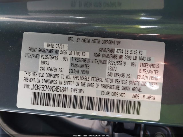 2021 MAZDA CX-5 CARBON EDITION 9