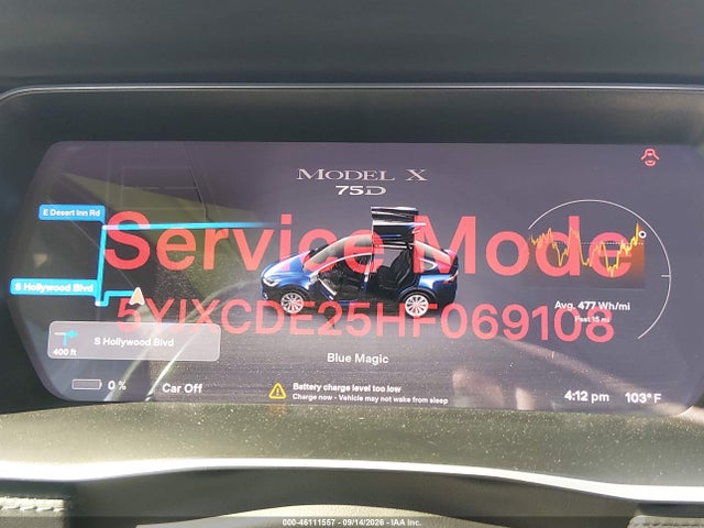 2017 TESLA MODEL X 100D/75D/90D 7