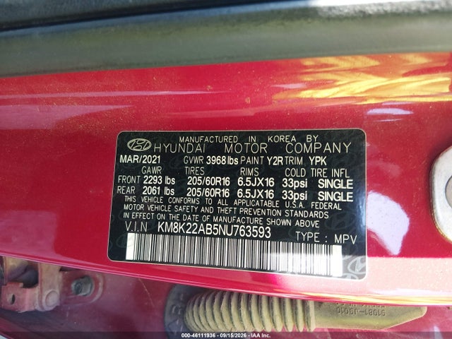 2022 HYUNDAI KONA SE 9