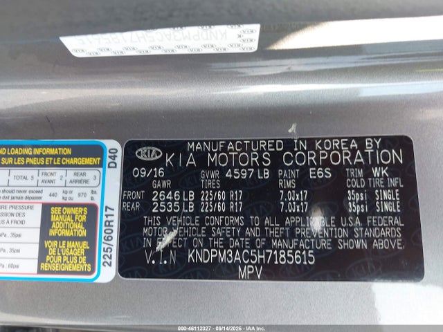 2017 KIA SPORTAGE LX 9