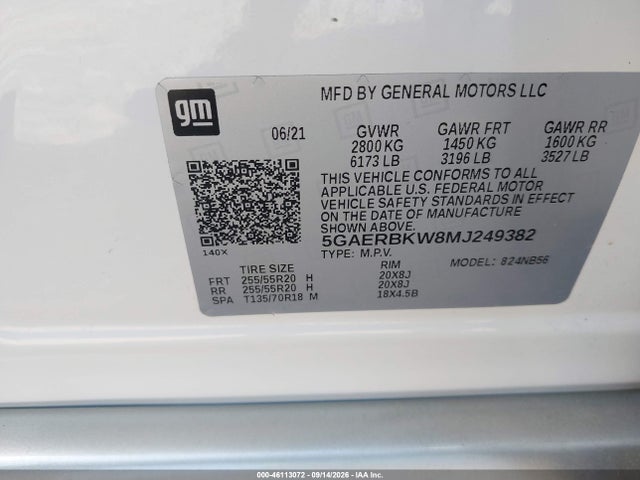 2021 BUICK ENCLAVE FWD ESSENCE 9