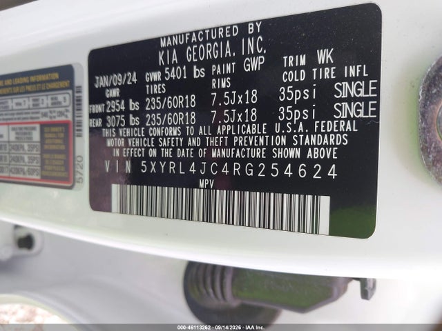 2024 KIA SORENTO S 9