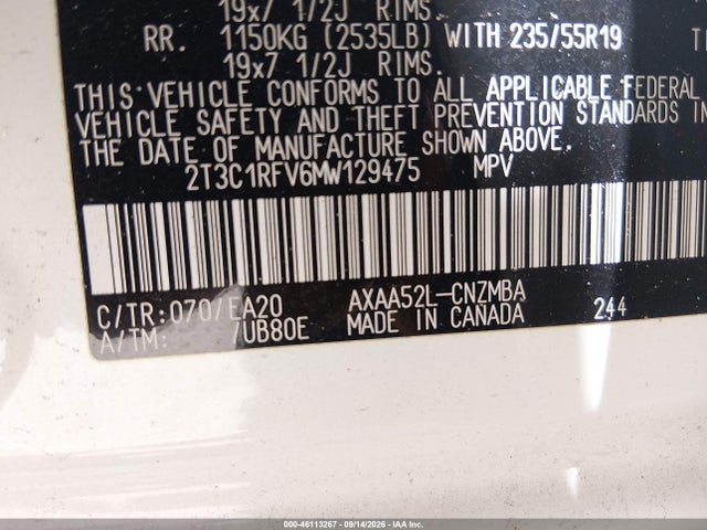 2021 TOYOTA RAV4 XLE PREMIUM 9