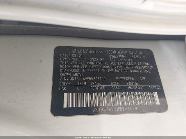 2021 NISSAN ROGUE SPORT S FWD XTRONIC CVT 9