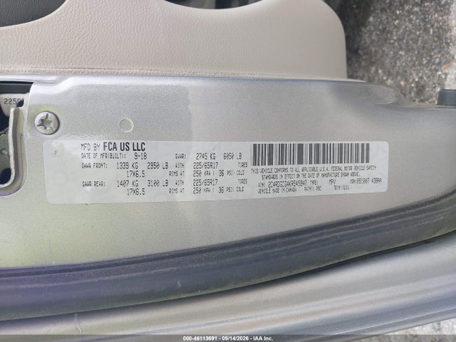 2019 DODGE GRAND CARAVAN SXT 9