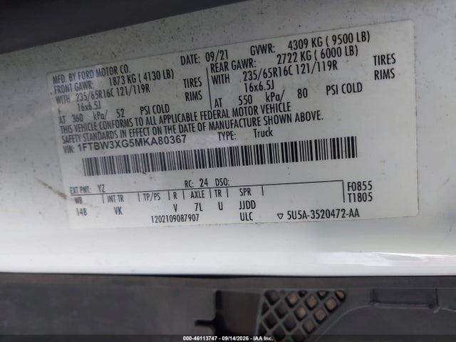 2021 FORD TRANSIT-350 CARGO VAN 9