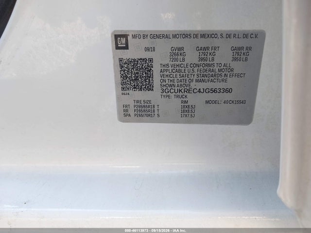 2018 CHEVROLET SILVERADO 1500 2LT 9