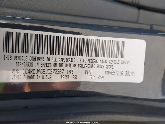 2018 DODGE DURANGO SXT AWD 9