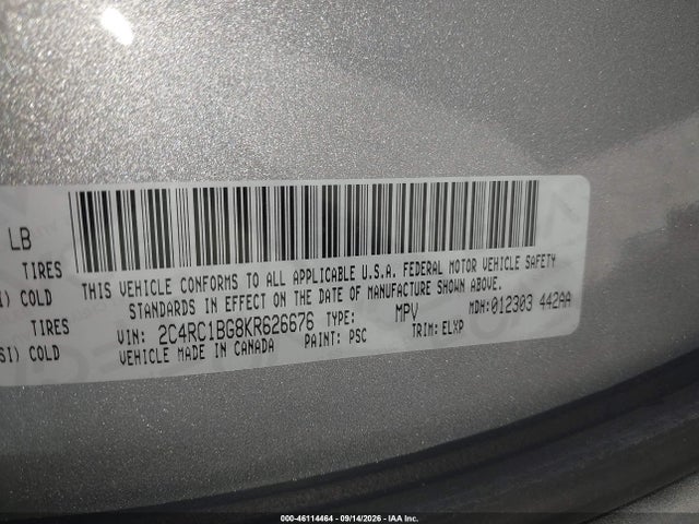 2019 CHRYSLER PACIFICA TOURING L 9