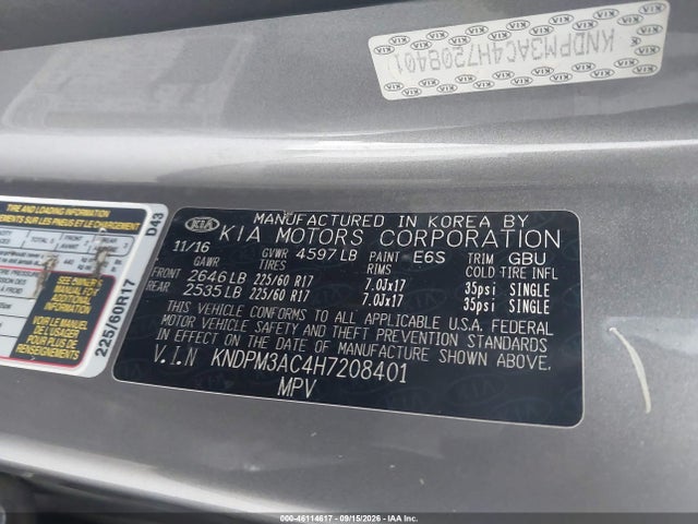 2017 KIA SPORTAGE LX 9