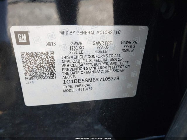 2019 CHEVROLET CRUZE LT 9