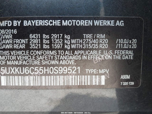 2017 BMW X6 XDRIVE50I 9